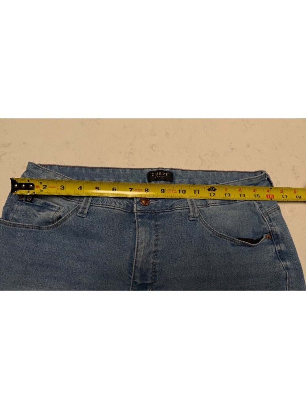 Curve Appeal Women’s Denim Bermuda Shorts – Size 14/32 - Picture 3 of 7